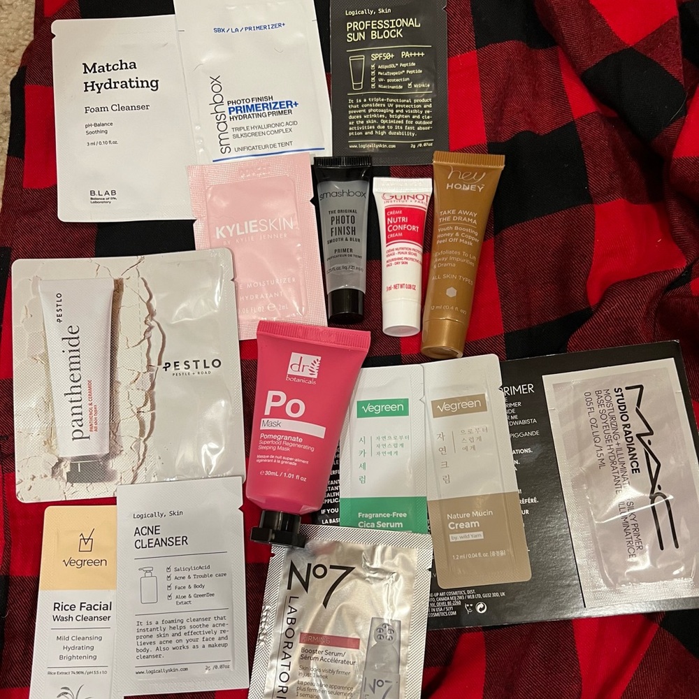Skincare samples